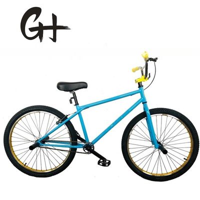 Vélo BMX à vitesse unique de couleur personnalisée de 26 pouces avec cadre en acier Hi-Ten et certification CE