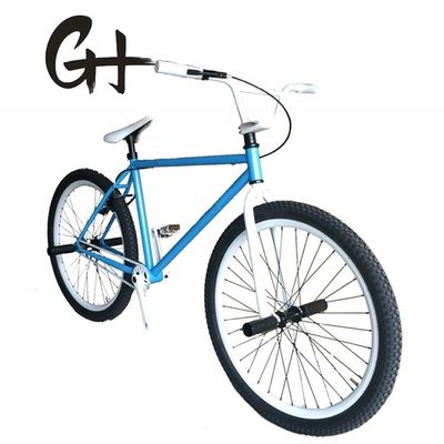 Vélo BMX à vitesse unique de couleur personnalisée de 26 pouces avec cadre en acier Hi-Ten et certification CE