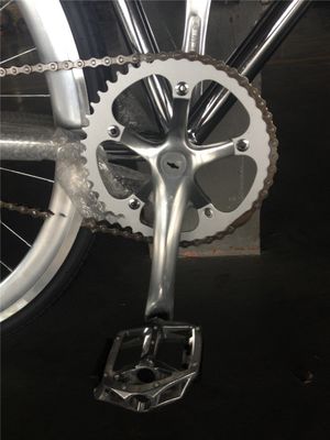Non pliable 700C couleur chrome à vitesse unique pour adultes de course Fixie vélo de OEM Taiwan pièces