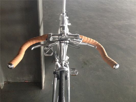 Non pliable 700C couleur chrome à vitesse unique pour adultes de course Fixie vélo de OEM Taiwan pièces