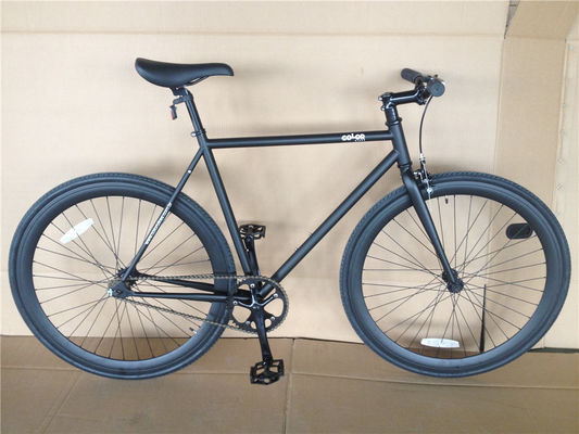 Matériau de fourchette en acier personnalisé à vitesse unique Couleur blanche Bici Fixie vélo pour adulte
