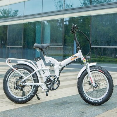 48V 21h Batterie au lithium CE certifié 1000W 50KM/H Grand pneu de neige grasse Vélo pliant électrique Pleine suspension
