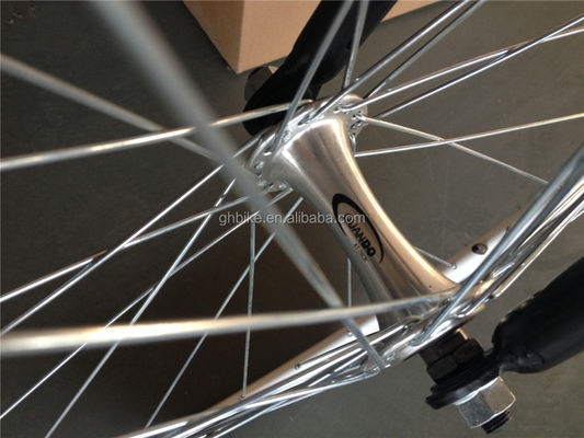 Bicicle à pédale fixe ordinaire 700c Bicicle à vitesse unique à engrenage fixe avec frein double V