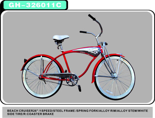 26 pouces de suspension à ressort fourchette Beach Cruiser vélo Vintage vélo de ville avec CE ISO9001 CPSC