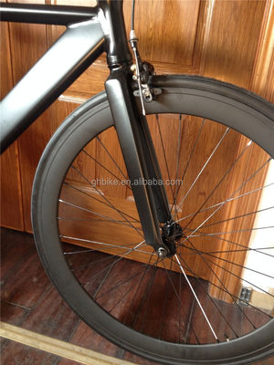 700c noir aluminium cadre vélo fixe avec double V frein à engrenages fixes homme vélo de piste