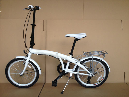 Vélo pliant unisexe adulte léger de 20 pouces avec un ensemble de roues en aluminium à 7 vitesses