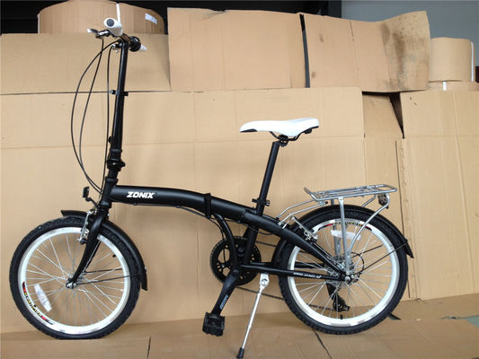 Vélo pliant unisexe adulte léger de 20 pouces avec un ensemble de roues en aluminium à 7 vitesses