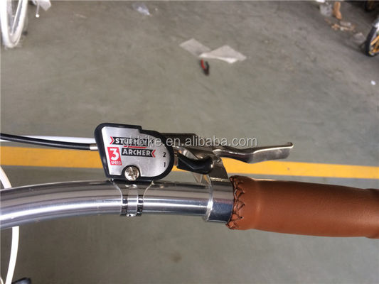 Lady Road Bike Intérieur 3 vitesses Chambre Chrome Vélo urbain à fourchette en acier 11KGS