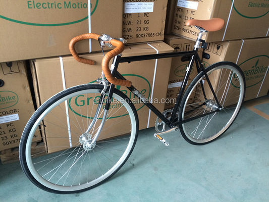 700C vélo à engrenage fixe à vitesse unique avec frein à pince R Vintage Drop Bar Fixie vélo