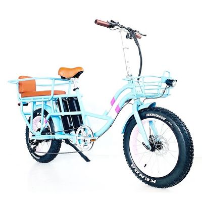 20 &quot; 48V 1000W Piles doubles 34AH Piles au lithium 50KM/H Moteur à moyeu arrière Bicicle électrique à neige