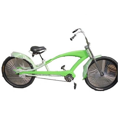 Rame en alliage d'aluminium 24 pouces 3.0 pneu disque frein Long Chopper Beach Cruiser vélo OEM / ODM