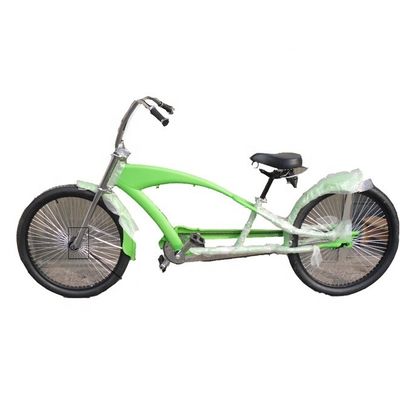 Rame en alliage d'aluminium 24 pouces 3.0 pneu disque frein Long Chopper Beach Cruiser vélo OEM / ODM