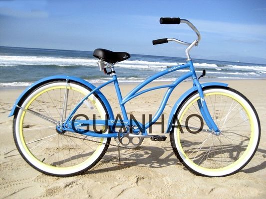 Bicicleta de plage accréditée CE et ISO 9001 à fourche en acier avec poids brillant de 19 kg