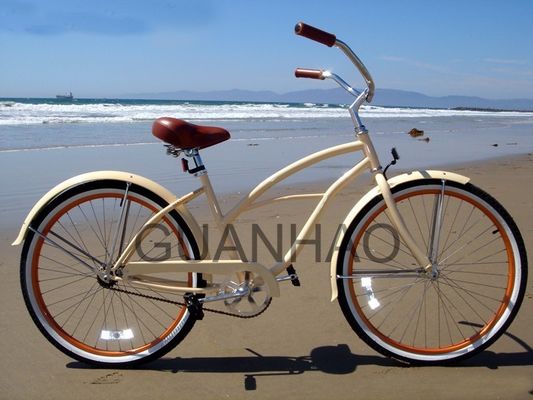 Bicicleta de plage accréditée CE et ISO 9001 à fourche en acier avec poids brillant de 19 kg