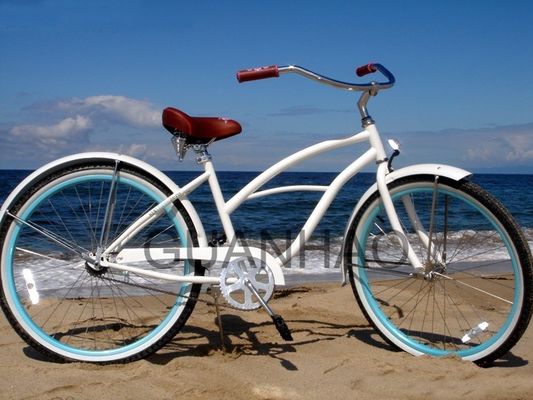 Bicicleta de plage accréditée CE et ISO 9001 à fourche en acier avec poids brillant de 19 kg