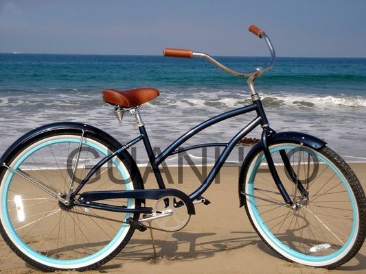 Bicicleta de plage accréditée CE et ISO 9001 à fourche en acier avec poids brillant de 19 kg