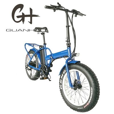 Vélo pliant électrique de 20 pouces avec moteur de plaque tournante arrière 48V 500W moteur 14AH batterie au lithium et 40KM/H vitesse maximale