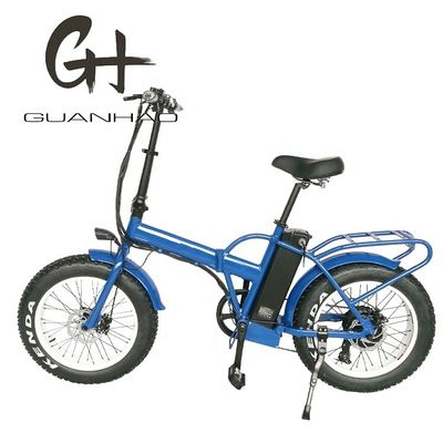 Vélo pliant électrique de 20 pouces avec moteur de plaque tournante arrière 48V 500W moteur 14AH batterie au lithium et 40KM/H vitesse maximale