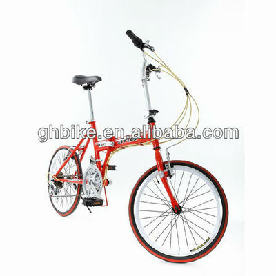 Certificat de la CPSC 20 pouces Cadre pliable de couleur rouge Bicicle pliable avec 26 * 2.125 pneus