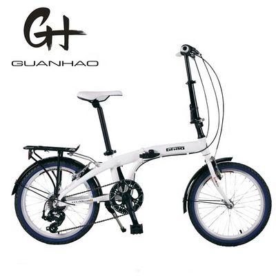Vélo pliant en alliage d'aluminium à 6 vitesses pour le marché américain, asiatique et européen