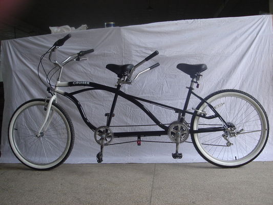 OEM 26 pouces adultes vélo de plage en tandem avec 1,8 m de longueur et 300 kg de capacité de charge