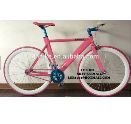 Vélo en aluminium léger à engrenages fixes 2020 Pink 700C pour une conduite facile et amusante