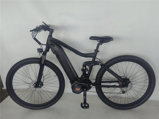 Moteur central à suspension complète cadre en alliage d'aluminium 29 pouces 1000W vélo de montagne électrique