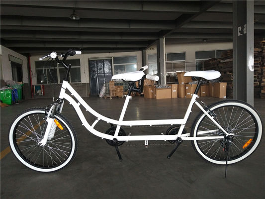 Vélo tandem à deux places en aluminium de 24 pouces pour les visites en famille