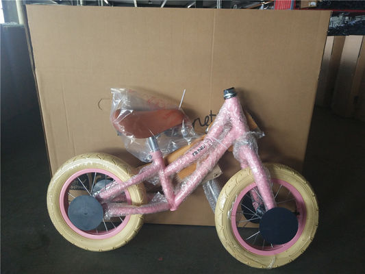 Vélo d'équilibre pour enfants de 12 pouces avec panier avant sans pédale 18 mois à 4 ans de développement