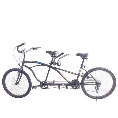 Cadre en acier certifié CE 26 &quot; Shimano 7 vitesses Beach Cruiser vélo tandem pour deux coureurs
