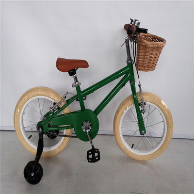 Bicicles pour enfants de 16 pouces avec roues d'entraînement à frein double V