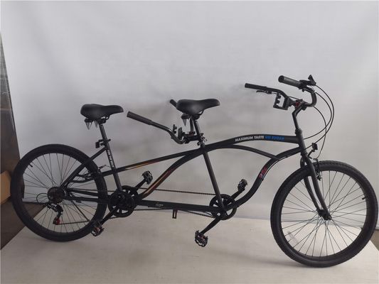 Cadre en acier certifié CE 26 &quot; Shimano 7 vitesses Beach Cruiser vélo tandem pour deux coureurs