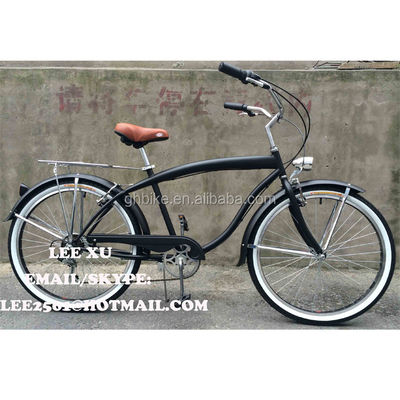 Vélo de plage de 6 vitesses pour hommes confortable et durable avec un crankset de 170 mm