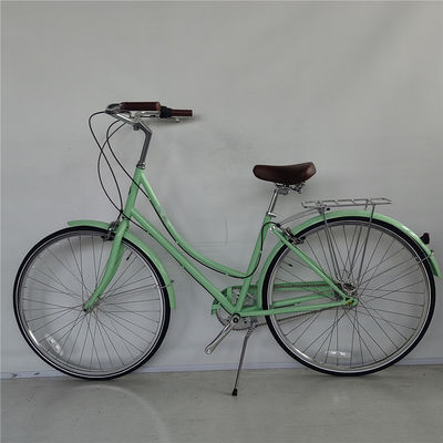 États-Unis Canada Marché 3 vitesses Couleur verte Passer à travers City Cruiser Bike pour les femmes Les dames