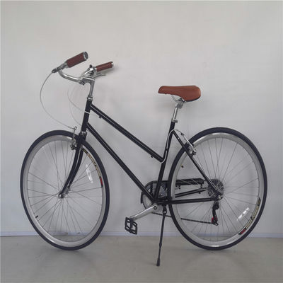 Roue avant et arrière V frein 7 vitesse 26 pouces vélo sur mesure adulte femmes vélo de ville croisière avec cadre dur