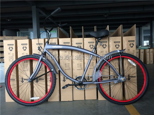 Vélo urbain Poids brillant 19 kg Bicicle de plage à fourche en acier pour la conduite urbaine