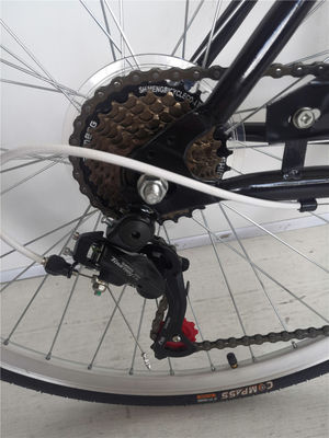 Roue avant et arrière V frein 7 vitesse 26 pouces vélo sur mesure adulte femmes vélo de ville croisière avec cadre dur