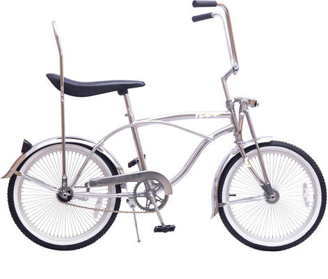 Vélo de plage de 20 pouces avec frein à roulettes et siège banane 15 kg de poids brut
