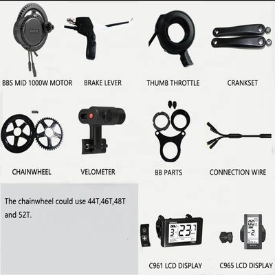 BAFANG G320 Moyenne M615 750W/1000W sans balai 8fun BBSHD-48V Kit de vélo électrique