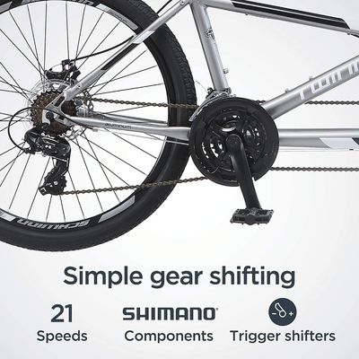 Vélo en tandem pour deux personnes 26&quot; 21s engrenages 1 vitesse 120kg capacité de charge Choix populaire