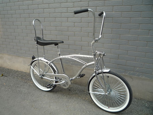 20 pouces de peinture au chrome certifiée CE lowrider vélo de plage croisière avec selle de banane