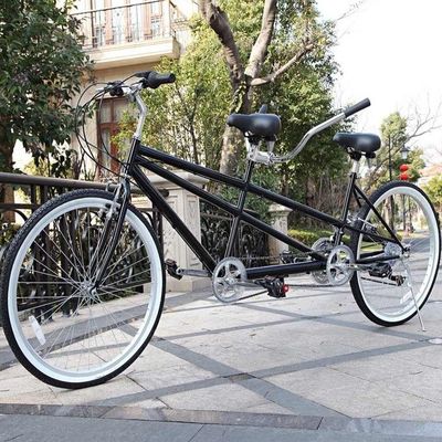 Double V Brake 26 &quot; 18 vitesses cadre en acier Hi-Carton CE à la vente à prix réduit tandem deux places deux personnes vélo