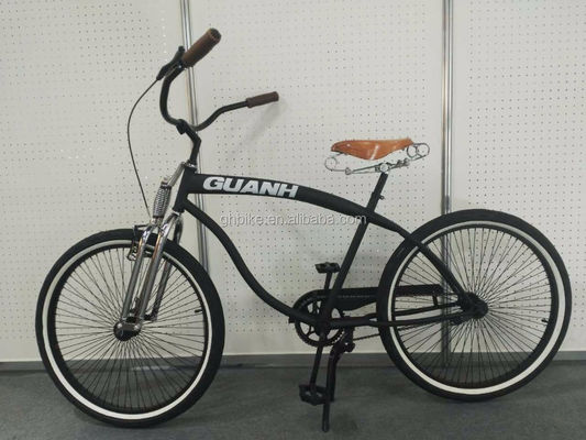 26 pouces Homme de vitesse unique Vintage Spring Fork Beach Cruiser pour la compétition Flatland