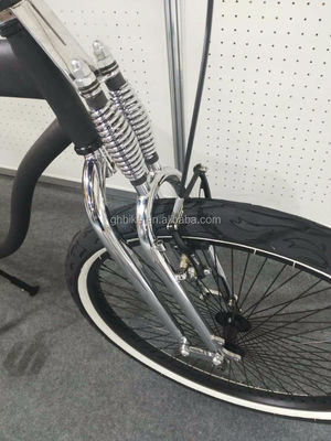 26 pouces Homme de vitesse unique Vintage Spring Fork Beach Cruiser pour la compétition Flatland