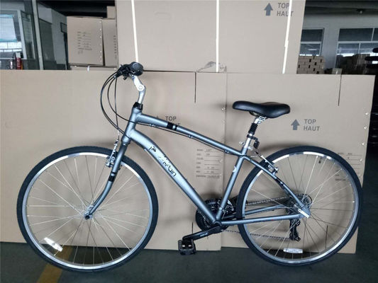 21 vitesse vélo de fitness urbain double V frein Comfort vélo hybride sans suspension à fourchette