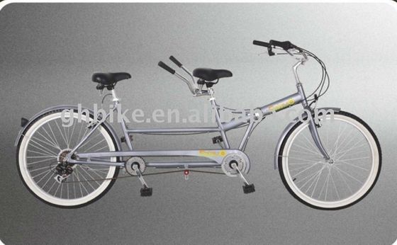 Shimano 7 vitesse vélo tandem 26 pouces vélo pliant tandem avec cadre en acier et deux sièges