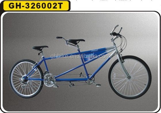 Shimano 7 vitesse vélo tandem 26 pouces vélo pliant tandem avec cadre en acier et deux sièges