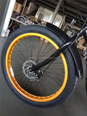 26 pouces 3.0 pneus de graisse pneus hommes vélo de plage croisière avec Shimano 7 vitesses et frein à disque