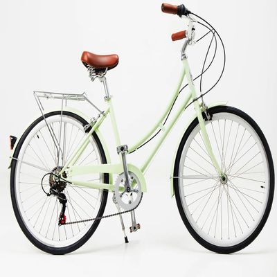 Double V frein 6-7 vitesse Vintage rétro adulte femmes confort City Cruiser vélos pour femmes avec panier avant