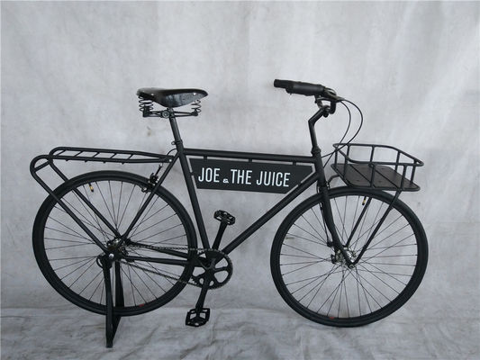 Promotion de la publicité 28 pouces couleur verte style vintage adultes hommes vélo rétro avec grand drapeau